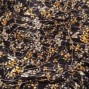 Zara midi black gold and silver dress